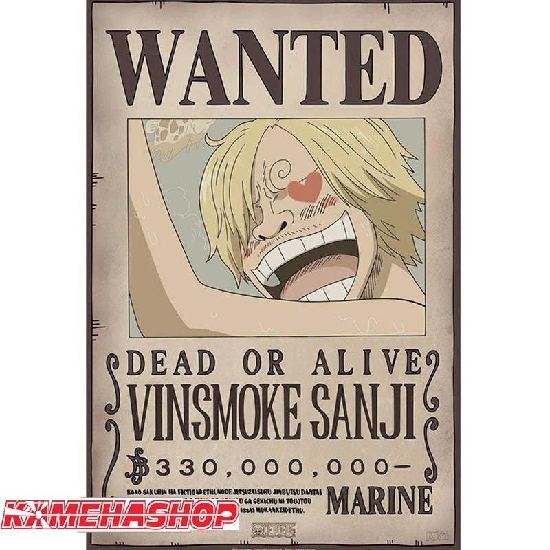 Affiche Wanted Sanji - New World Prime 1 Affiche Wanted Sanji - New World Prime