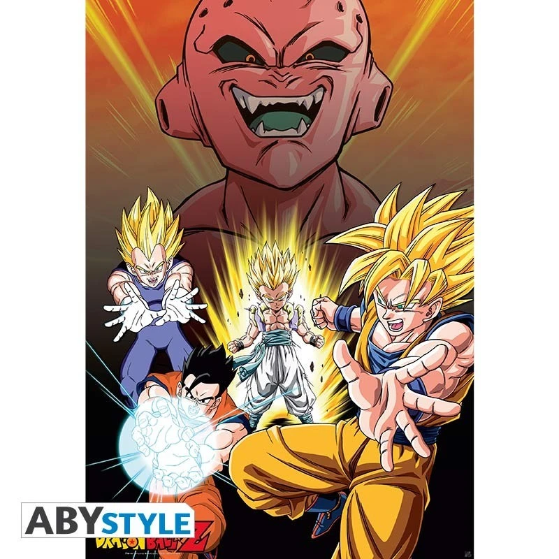 Dragon Ball Z - Affiche Majin Buu Vs Super Saiyans 1 Dragon Ball Z - Affiche Majin Buu Vs Super Saiyans