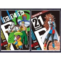 Set 2 Portes Document Android Ruban Rouge & Android 21